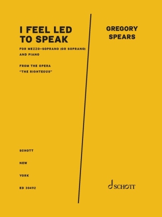 I feel led to speak Mezzosopran (bzw. Sopran) und Klavier