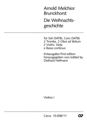 DIE WEIHNACHTSGESCHICHTE FUER SOLI, GEM CHOR, ORCH.  VIOLINE 1 HELLMANN, DIETHARD, ED