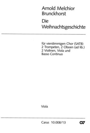 DIE WEIHNACHTSGESCHICHTE FUER SOLI, GEM CHOR, ORCH.  VIOLA HELLMANN, DIETHARD, ED