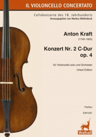 Konzert Nr.2 C-Dur op.4  f�r Violoncello und Orchester Partitur