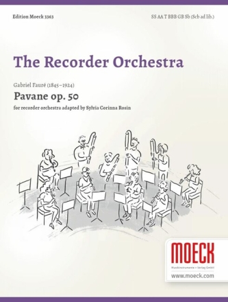 Pavane op 50 for recorder orchestra score and parts