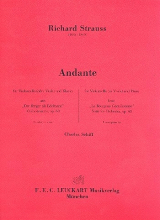 Andante f�r Violoncello (Viola) und Klavier