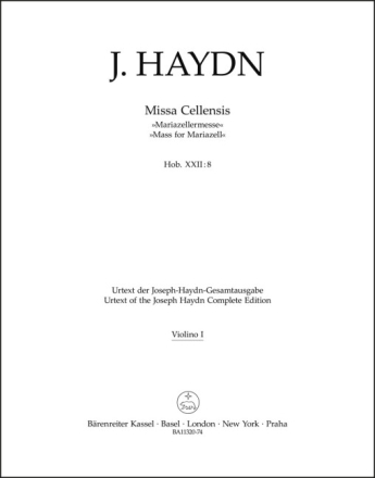 Missa Cellensis Hob. XXII:8 'Mariazeller Messe'  Stimme, Urtextausgabe