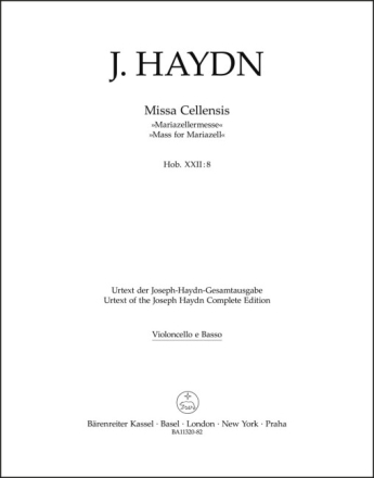 Missa Cellensis Hob. XXII:8 'Mariazeller Messe'  Stimme, Urtextausgabe