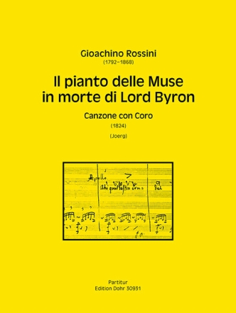 Il pianto delle Muse in morte di Lord Byron  f�r Soli, (TSSSTTB), M�nnerchor (TTB), obl. Harfe, Orchester Partitur (it)