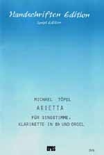 Arietta  f�r Singstimme, Klarinette in Bb und Orgel