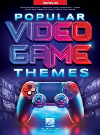 Popular Video Game Themes  for easy piano solo Songbook