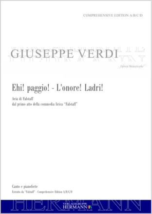 Falstaff - Ehi! paggio! - L'onore! Ladri! (atto primo) Bariton und Orchester Klavierauszug
