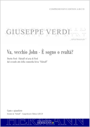 Falstaff - Va, vecchio John - � sogno o realt�? (atto secondo) 2 Baritone und Orchester Klavierauszug