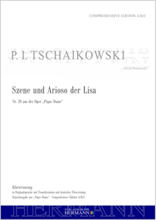 Pique Dame - Szene und Arioso der Lisa (Nr. 20) Sopran, Orchester Klavierauszug