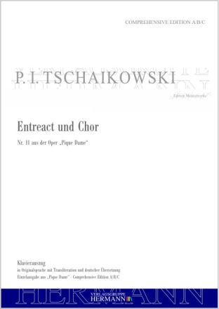 Pique Dame - Entreact und Chor (Nr. 11) Chor, Orchester Klavierauszug