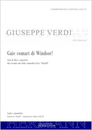 Falstaff - Gaie comari di Windsor! (atto secondo) 2 Soprane, 2 Mezzosoprane und Orchester Klavierauszug