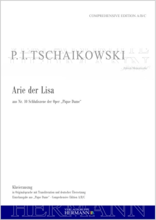 Pique Dame - Arie der Lisa (aus Nr. 10) Sopran, Orchester Klavierauszug