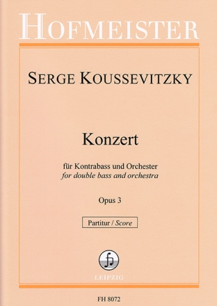 Konzert f�r Kontrabass und Orchester, Opus 3 Kontrabass, Orchester