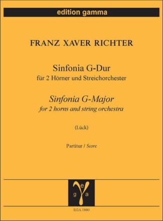 Sinfonia G-Dur / Partitur Kammerorchester