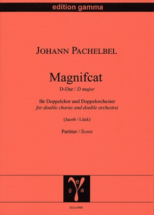 Magnificat D-Dur / Partitur Doppelchor, Doppelorchester