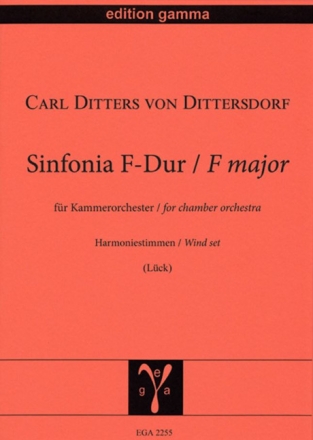 Sinfonia F-Dur / Harmonie, Bl�ser (4 Stimmen) f�r Kammerorchester