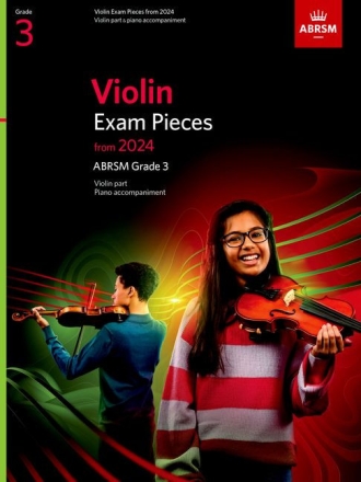 Violin Exam Pieces 2024 Grade 3 (+QR-Code) for violin and piano
