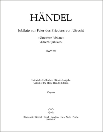 Jubilate zur Feier des Friedens von Utrecht HWV 279 'Utrecht Jubilate'  Basso continuo