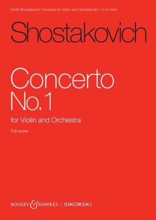 Concerto for Violin and Orchestra No. 1 op. 77 Violine und Orchester Studienpartitur