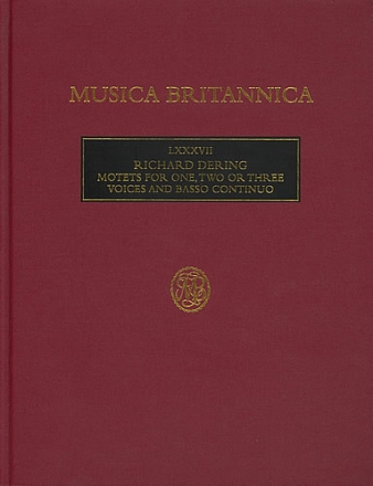Motets for 1, 2 or 3 Voices (LXXXVII) score