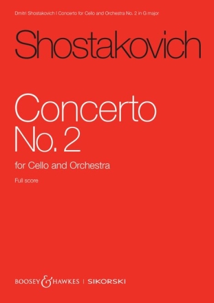 Concerto for Violoncello and Orchestra No. 2 op. 126 Violoncello und Orchester Studienpartitur