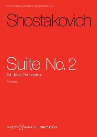 Suite No. 2 for jazz orchestra study score