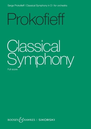 Classical Symphony in D op. 25 Orchester Studienpartitur