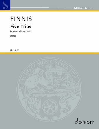 5 Trios (2019) for violin, cello and piano piano score and parts