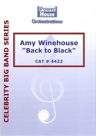Back To Black f�r Big Band mit Gesang Partitur und Stimmen