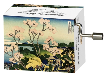 Spieluhr Vivaldi Fr�hling Motiv Hokusai / Kirschbl�ten Spieluhr in Motivschachtel