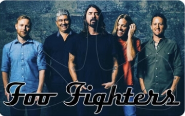 Pikcard with 4 Pics - Foo Fighters   Karte mit 4 Plektren