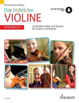 Die fr�hliche Violine Spielbuch 1 (+Online Audio) f�r Violine und Klavier