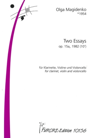 2 Essays op.15a (1982) f�r Klarinette, Viola und Violoncello Partitur und Stimmen