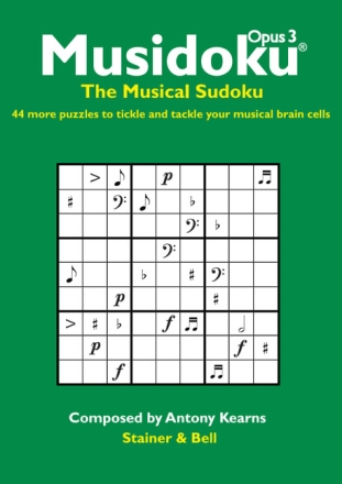 Musidoku op.3 - The Musical Sudoku 44 more Puzzles to  tickle and  tackle your musical brain cells