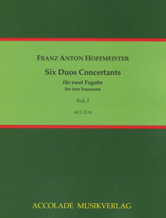 6 Duos Concertants Vol.1 f�r 2 Fagotte Partitur