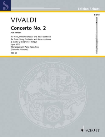 Concerto op.10,2 f�r Fl�te und Streichorchester f�r Fl�te und Klavier