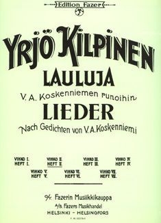 37 Lieder nach Gedichten von V.A. Koskenniemi Band 3
