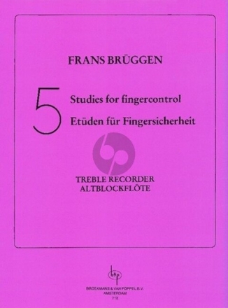 FIVE STUDIES FOR FINGER CONTRO