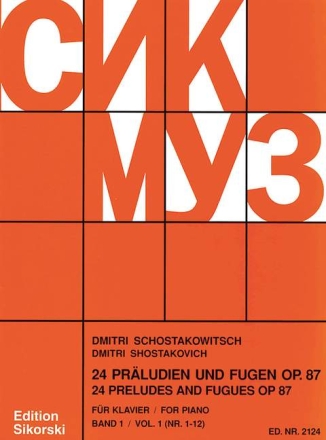 24 Pr�ludien und Fugen op. 87/1-12 Band 1