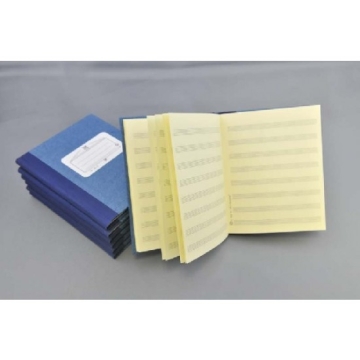 Notenschreibbuch blau 8 Systeme