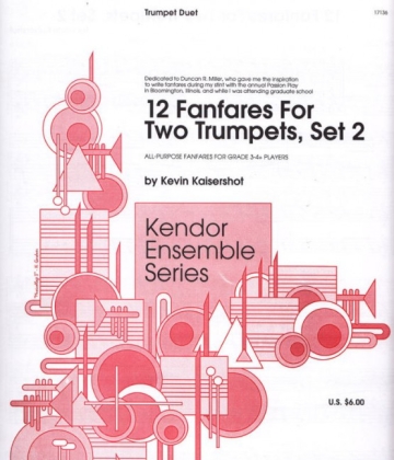 12 Fanfares For Two Trumpets, Set 2 Set 2