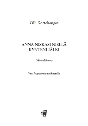 Anna niskasi niell� kynteni j�lki