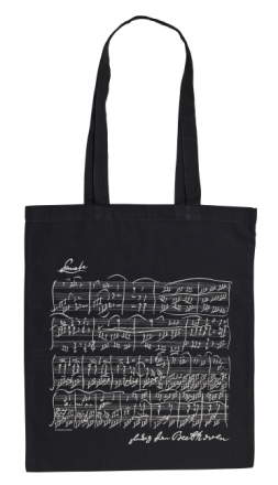 Tragtasche Beethoven schwarz lang