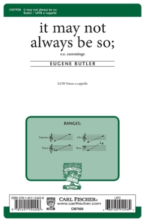 it may not always be so;