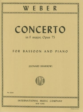 Concerto op.75 for bassoon and piano