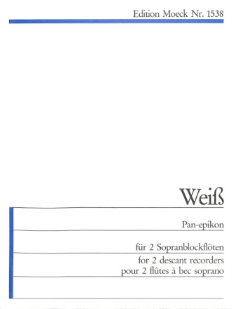 Pan-Epikon f�r 2 Sopranblockfl�ten Spielpartitur