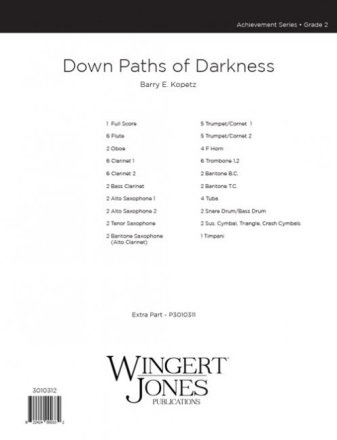 Down Paths Of Darkness - Full Score
