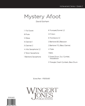 Mystery Afoot - Full Score