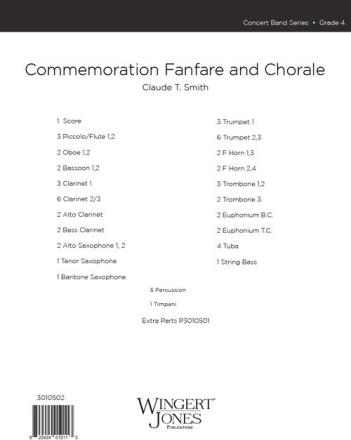 Commemoration Fanfare and Chorale - Full Score